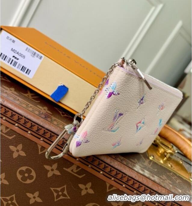 Shop Discount Louis Vuitton Key Pouch S in Link Quartz Embossed Cowhide Leather M2A005 2026