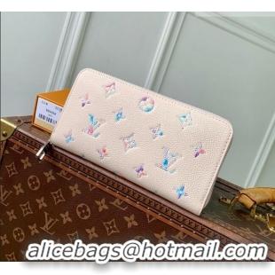 Original Cheap Louis Vuitton Zippy Wallet in Link Quartz Embossed Cowhide Leather M2A358 2026