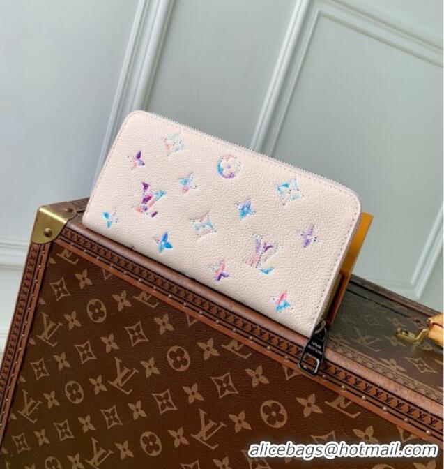Original Cheap Louis Vuitton Zippy Wallet in Link Quartz Embossed Cowhide Leather M2A358 2026