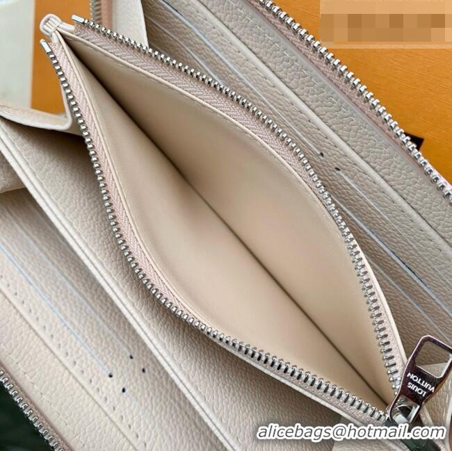 Original Cheap Louis Vuitton Zippy Wallet in Link Quartz Embossed Cowhide Leather M2A358 2026