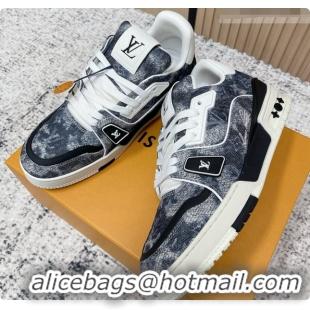 Popular Style Louis Vuitton Louis Vuitton LV Trainer Sneakers in Mix of Materials LV073125 Grey 2026