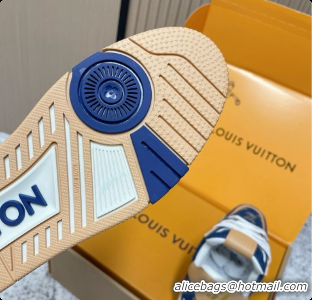 Buy Luxury Louis Vuitton Louis Vuitton LV Trainer Sneakers in Denim LV073128 Blue 2026