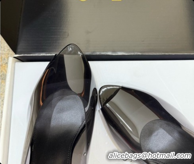 Pretty Style Saint Laurent SABRINA TPU Mules 8.5cm Heel  6073151 Black 2026