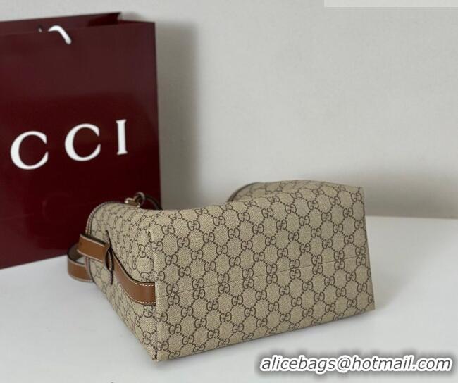 Promotional Gucci Padlock GG Canvas Bucket Bag 839021 Brown 2026