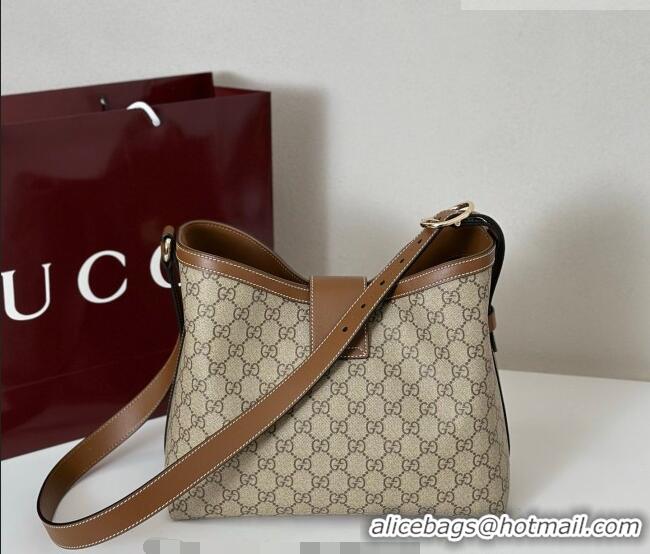 Promotional Gucci Padlock GG Canvas Bucket Bag 839021 Brown 2026