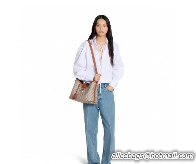 Promotional Gucci Padlock GG Canvas Bucket Bag 839021 Brown 2026