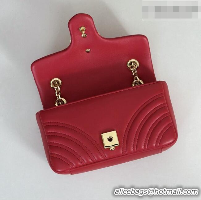 Famous Brand Gucci GG Marmont Small shoulder bag 837280 Bright Red 2026