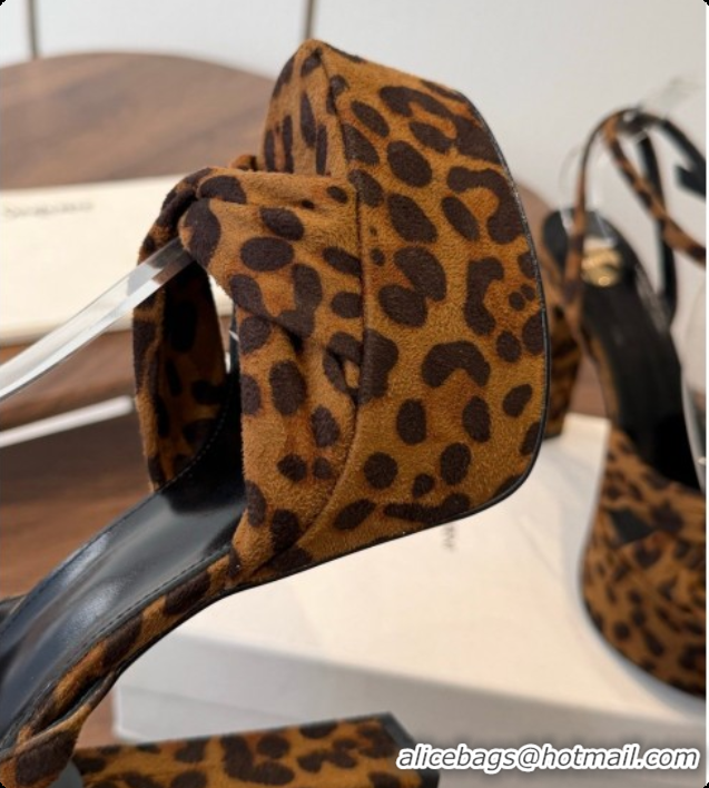 Duplicate Saint Laurent Franciane Platform Sandals Leopard Print 6081905 2026