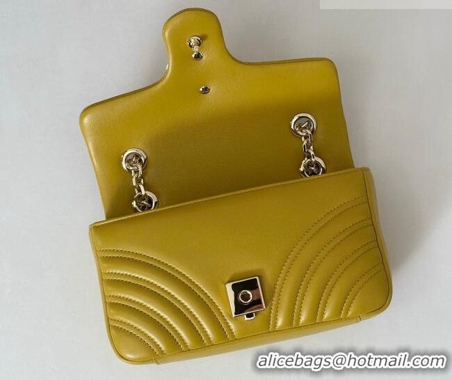 Top Quality Gucci GG Marmont Small shoulder bag 837280 Mustard Yellow 2026