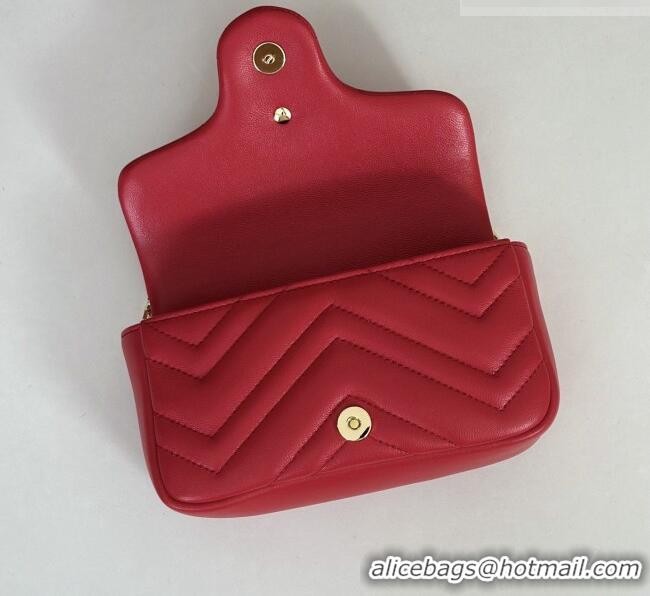 Inexpensive Gucci GG Marmont mini shoulder bag 841290 Bright Red 2025