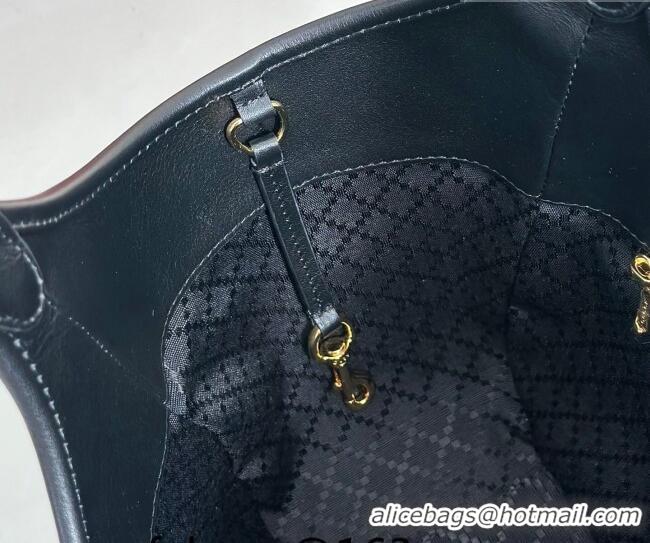 New Fashion Gucci Mercato small tote bag in Leather 866646 Black 2026