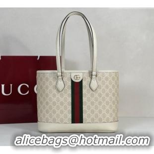 Promotional Gucci Ophidia medium tote bag in GG Canvas 836849 Beige/White 2026