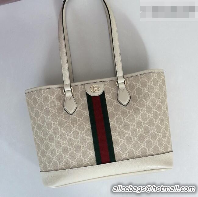 Promotional Gucci Ophidia medium tote bag in GG Canvas 836849 Beige/White 2026