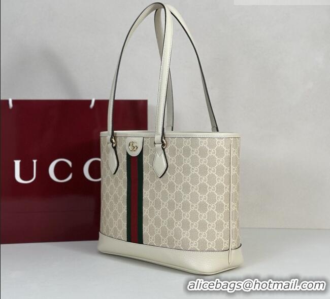 Promotional Gucci Ophidia medium tote bag in GG Canvas 836849 Beige/White 2026