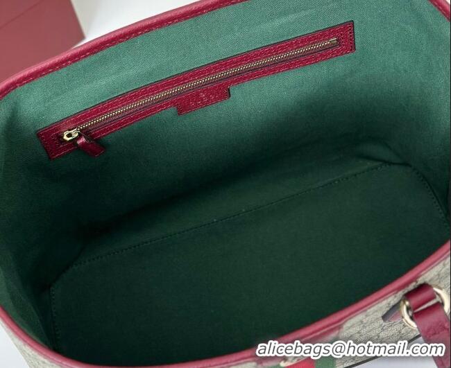 Low Cost Gucci Ophidia medium tote bag in GG Canvas 836849 Ancora Red 2026