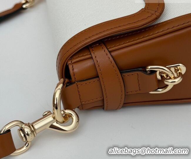 Super Quality Gucci Luce Canvas Small Shoulder Bag 786027 White/Brown 2026
