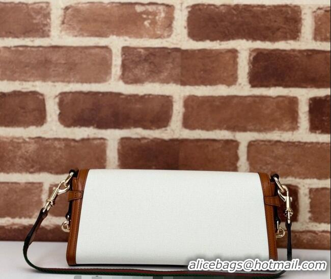 Super Quality Gucci Luce Canvas Small Shoulder Bag 786027 White/Brown 2026