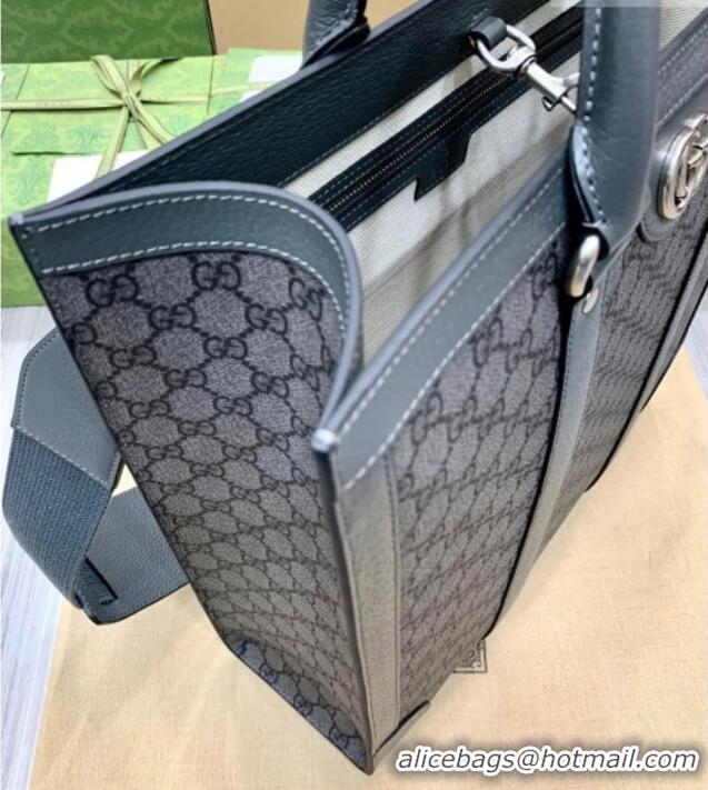 Famous Brand Gucci Men's Ophidia Medium Tote Bag 731793 Grey 2026