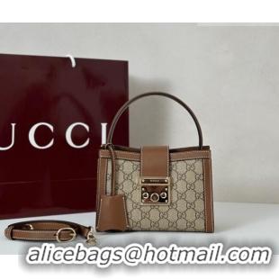 Well Crafted Gucci Padlock GG Canvas Mini Bag 841653 Brown 2026