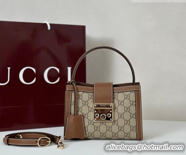 Well Crafted Gucci Padlock GG Canvas Mini Bag 841653 Brown 2026