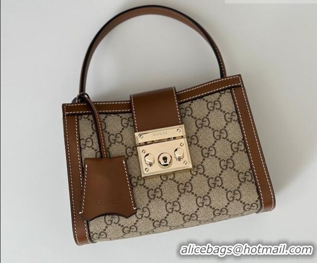 Well Crafted Gucci Padlock GG Canvas Mini Bag 841653 Brown 2026