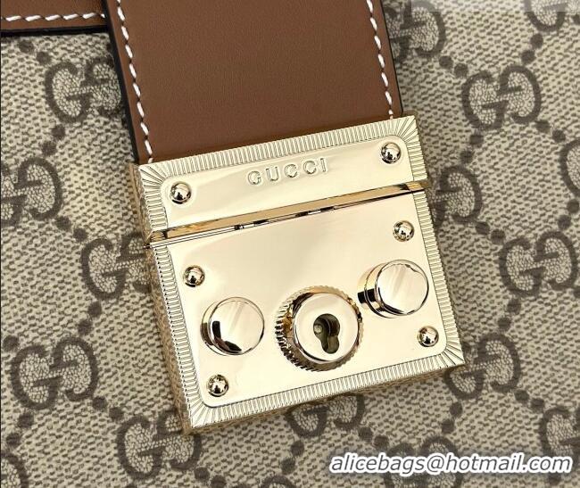 Well Crafted Gucci Padlock GG Canvas Mini Bag 841653 Brown 2026