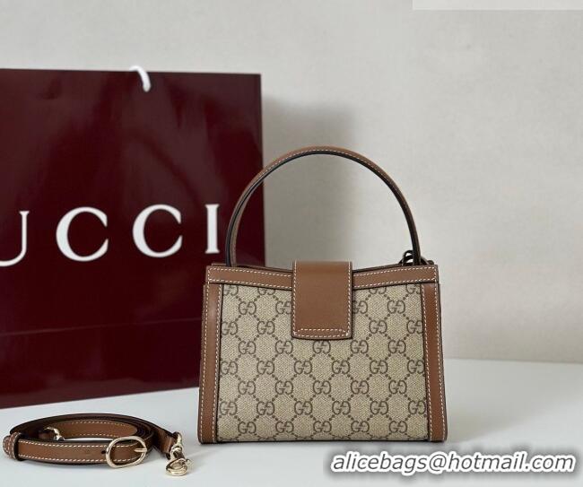 Well Crafted Gucci Padlock GG Canvas Mini Bag 841653 Brown 2026