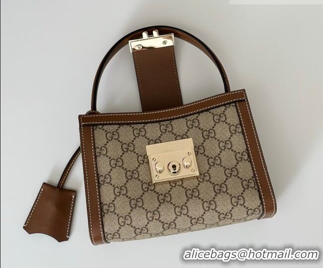 Well Crafted Gucci Padlock GG Canvas Mini Bag 841653 Brown 2026