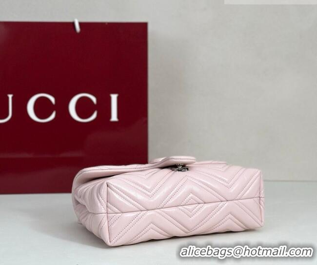 Grade Quality Gucci GG Marmont Leather small shoulder bag 855371 Pink 2026