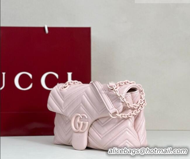 Grade Quality Gucci GG Marmont Leather small shoulder bag 855371 Pink 2026