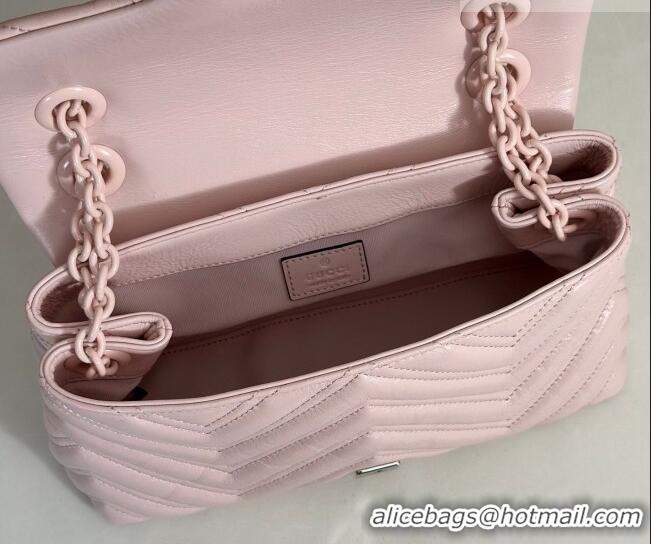 Grade Quality Gucci GG Marmont Leather small shoulder bag 855371 Pink 2026
