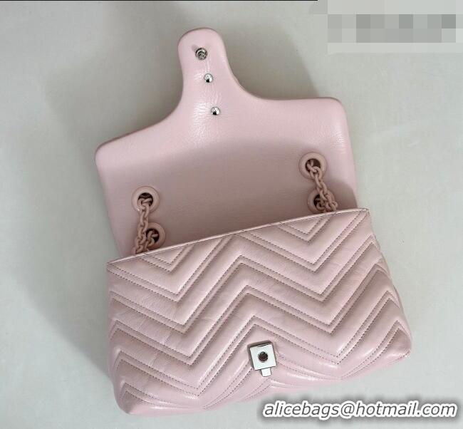 Grade Quality Gucci GG Marmont Leather small shoulder bag 855371 Pink 2026