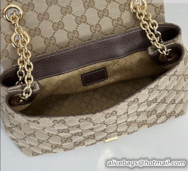 Grade Design Gucci GG Marmont GG Canvas small shoulder bag 855371 Light Apricot 2026