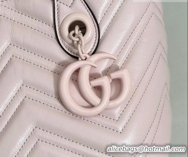 Best Quality Gucci GG Marmont Leather small tote bag 855391 Pink 2026