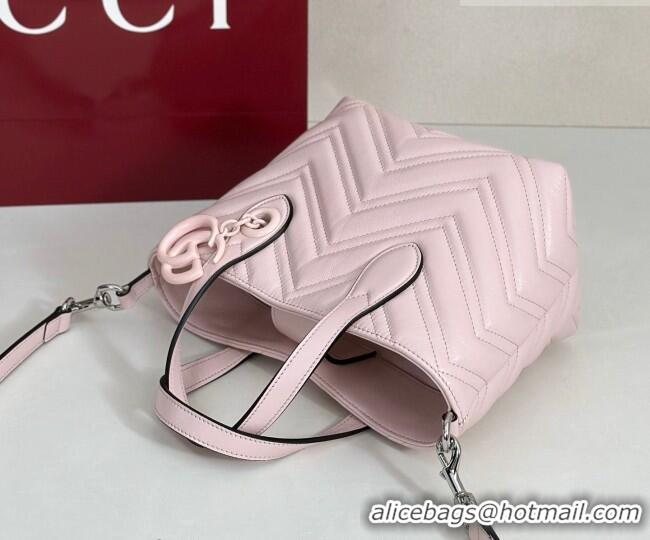 Best Quality Gucci GG Marmont Leather small tote bag 855391 Pink 2026