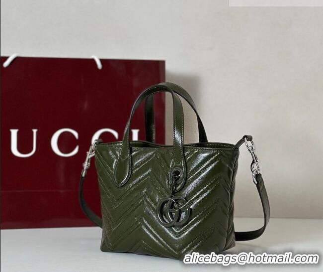 Classic Specials Gucci GG Marmont Leather small tote bag 855391 Forest Green 2026