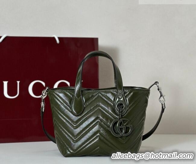 Classic Specials Gucci GG Marmont Leather small tote bag 855391 Forest Green 2026