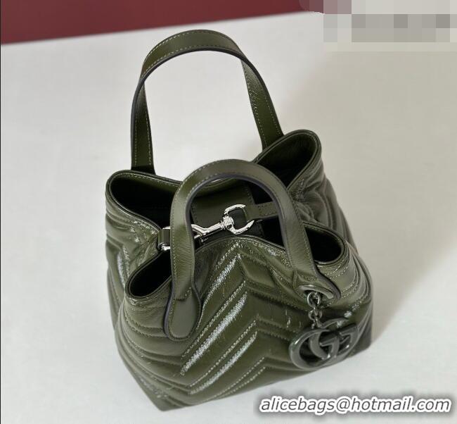 Classic Specials Gucci GG Marmont Leather small tote bag 855391 Forest Green 2026