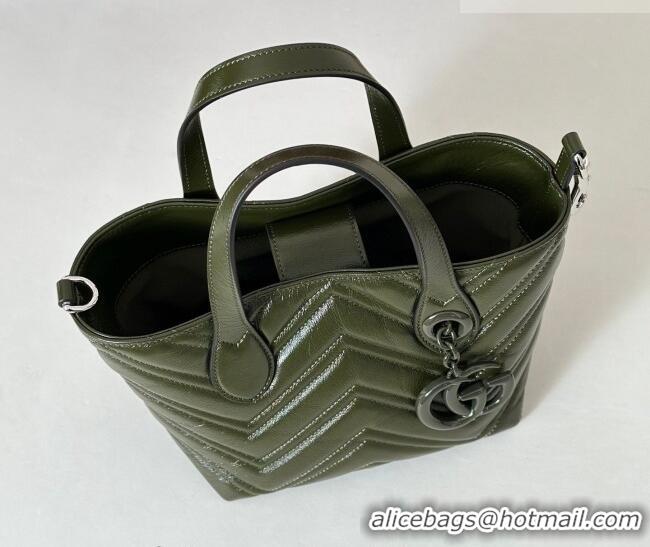 Classic Specials Gucci GG Marmont Leather small tote bag 855391 Forest Green 2026