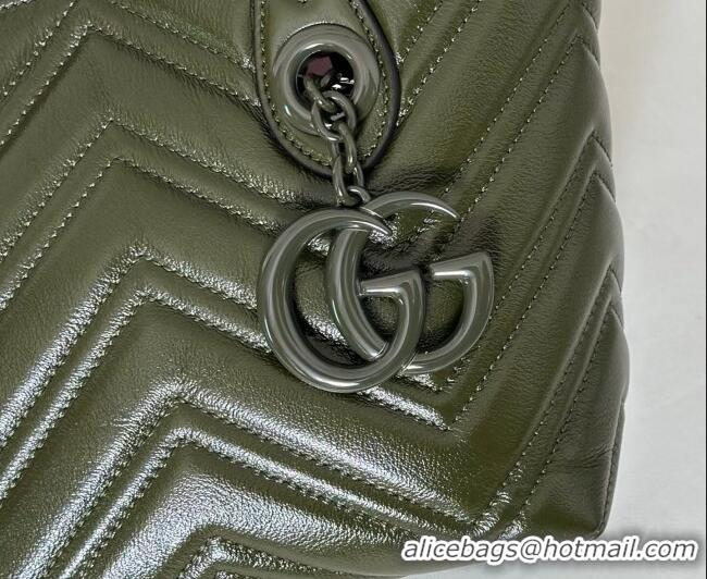 Classic Specials Gucci GG Marmont Leather small tote bag 855391 Forest Green 2026