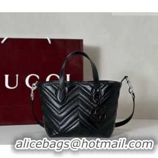 Market Sells Gucci GG Marmont Leather small tote bag 855391 Black 2026