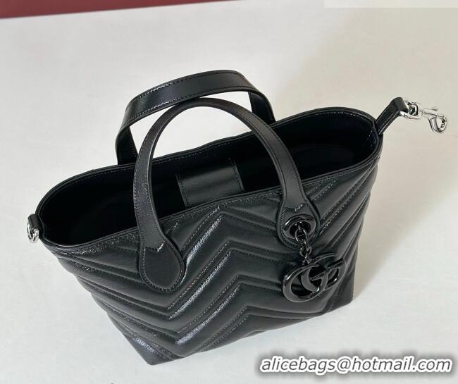 Market Sells Gucci GG Marmont Leather small tote bag 855391 Black 2026