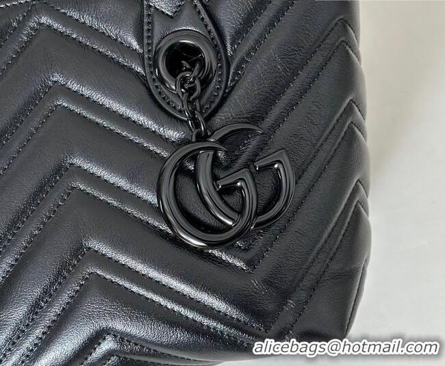 Market Sells Gucci GG Marmont Leather small tote bag 855391 Black 2026