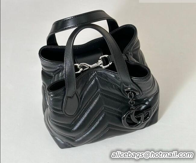 Market Sells Gucci GG Marmont Leather small tote bag 855391 Black 2026