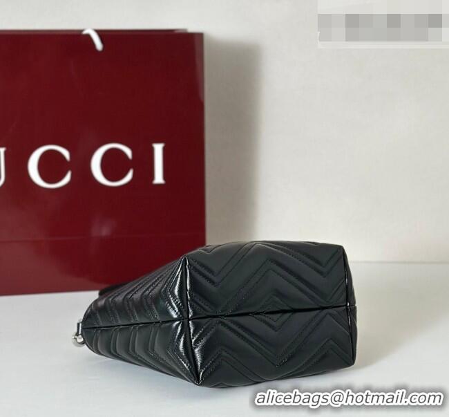 Market Sells Gucci GG Marmont Leather small tote bag 855391 Black 2026
