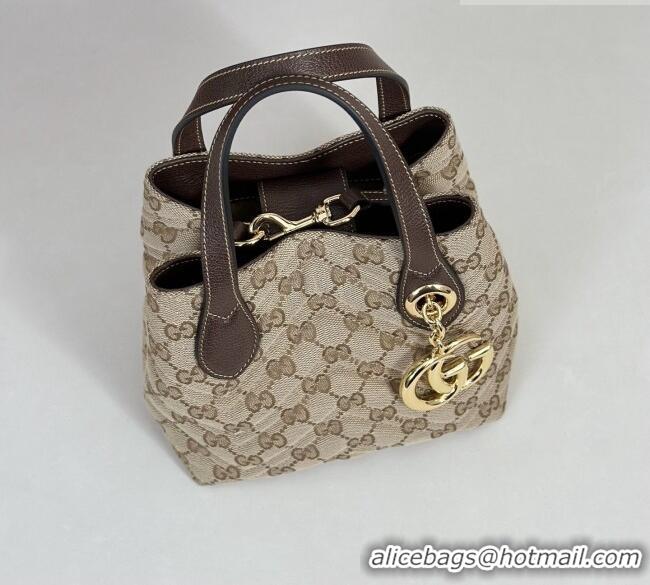 Best Price Gucci GG Marmont GG Canvas small tote bag 855391 Light Apricot 2026