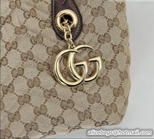 Best Price Gucci GG Marmont GG Canvas small tote bag 855391 Light Apricot 2026