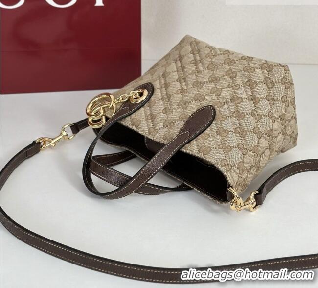 Best Price Gucci GG Marmont GG Canvas small tote bag 855391 Light Apricot 2026