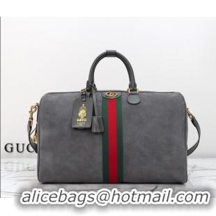 Market Sells Gucci Savoy medium duffle bag in Suede 834460 Grey 2026