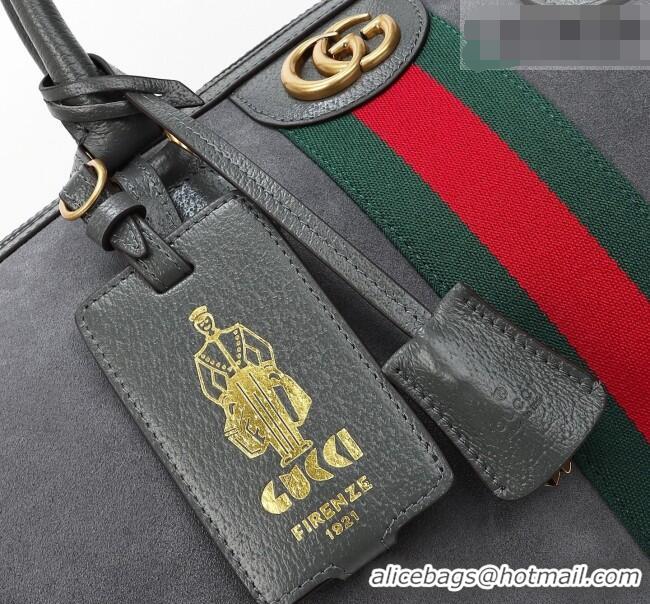 Market Sells Gucci Savoy medium duffle bag in Suede 834460 Grey 2026